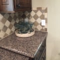 What do you use where backsplash meets countertop?