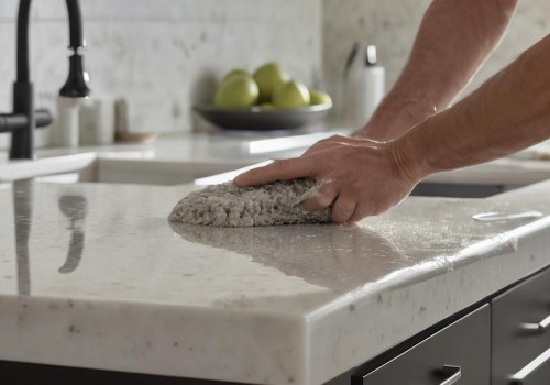 What chemicals can damage quartz countertops?